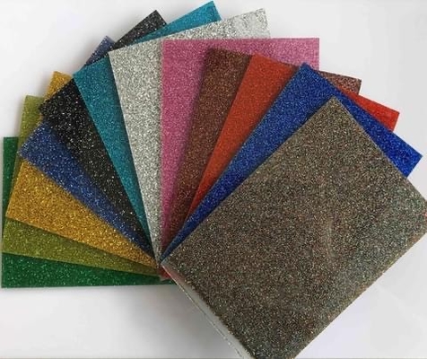 acheter 3mm 4mm 5mm Brillant Glitter feuille acrylique Décoration murale online manufacture