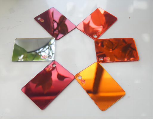 acheter Coloriage adhésif miroir or acrylique argent avec PE film panneaux de carton en plastique online manufacture