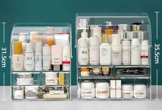 acheter Maquillage transparent clair boîte cosmétique acrylique rouge à lèvres boîte d'affichage de stockage Jelwery online manufacture