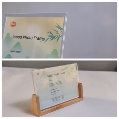 acheter Cadre photo vertical personnalisable avec base en bois massif online manufacture