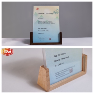 acheter Cadre photo en acrylique en forme de U de 3 x 3,5 pouces de taille multiple avec base en bois online manufacture