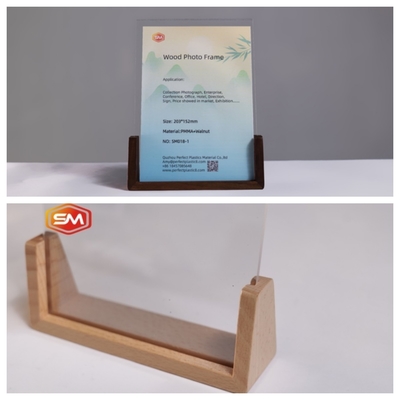 acheter Cadre photo acrylique avec base en bois pour cadeau 6x8 online manufacture