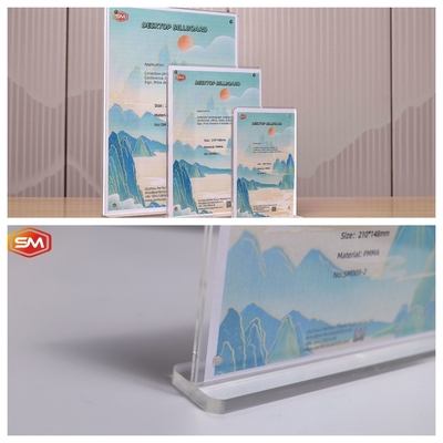 acheter Porteur d'affichage acrylique en forme de T, parfait pour présenter des promotions. online manufacture
