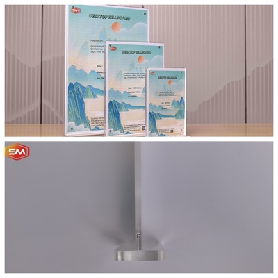 acheter Porteur de panneau acrylique en forme de T 8.5*11 Affichage double face online manufacture