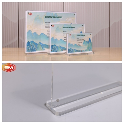 acheter Conception verticale 10x15cm T en forme de porte-enseigne acrylique online manufacture