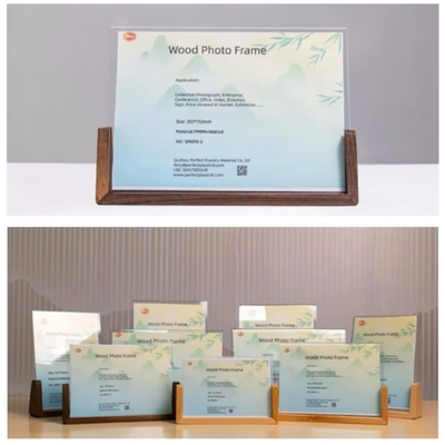 acheter Cadres de photos acryliques personnalisés pour la famille avec une base en bois online manufacture