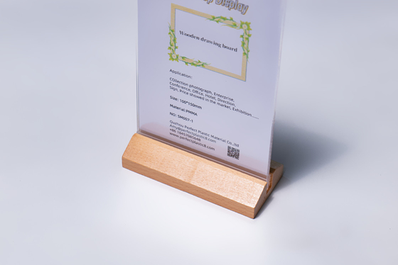acheter T forme triangulaire de base en bois acrylique cadre photo en blocs online manufacture