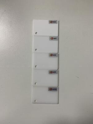 acheter SM Feuille d'acrylique blanche opaque pour les portes des armoires de cuisine et les panneaux de vanité de salle de bain online manufacture