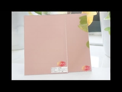 Fiche acrylique en or rose miroir