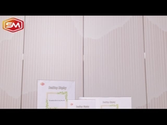 Porteur de panneau en bois acrylique en forme de T avec deux rainures