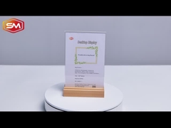 Porteur de panneau acrylique en forme de T avec deux rainures