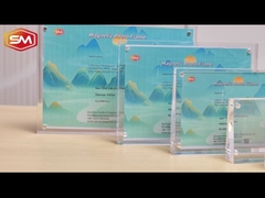 Série de cadres photographiques acryliques magnétiques à face simple