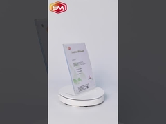 Porteur de panneau acrylique magnétique en forme de L