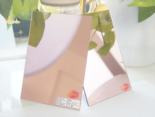 Fabrique personnalisée couleur 4x8ft 1-6mm miroir auto-adhésif feuille acrylique