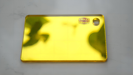 Plaque de miroir en plastique de grande taille de 0,8 mm, très brillante, avec panneau non adhésif