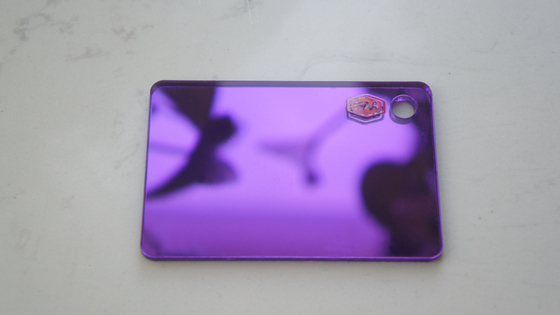 Taille personnalisée PMMA de couleur or 1 mm 2 mm 3 mm
