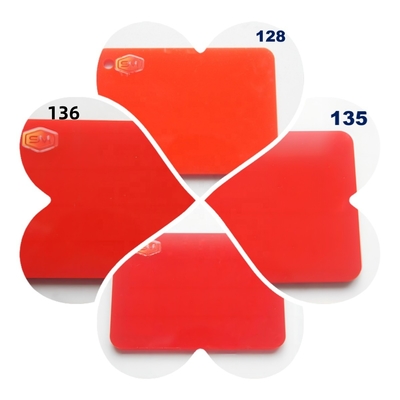 Des feuilles acryliques colorées translucides durables et personnalisées pour la gravure laser