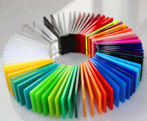 Folie acrylique 100% vierge de couleur coulée polyvalente pour différentes tailles et couleurs
