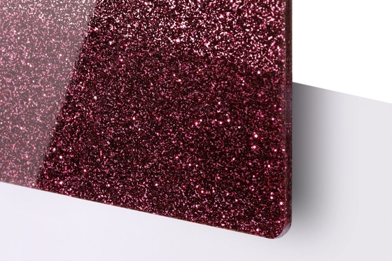 Folie acrylique à paillettes PMMA personnalisable et accrocheuse pour les applications d'affichage