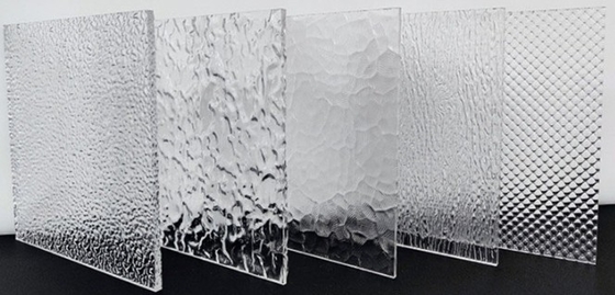 Feuille d'acrylique texturée à motif linéaire clair à rayures d'épaisseur de 3 mm et 5 mm