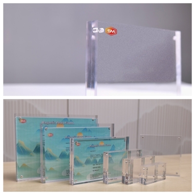 Cadre photo magnétique acrylique transparent à double face