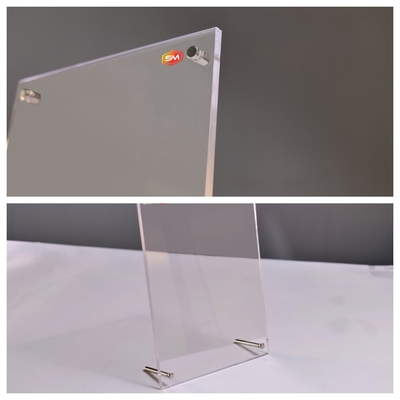 Cadre photo en acrylique avec écran d'affichage de bureau à support Lucite A5