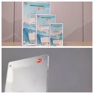 Display pratique à double face magnétique en forme de T, porte-enseigne acrylique
