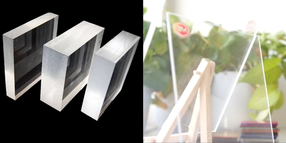 Résistant aux rayures et aux taches 3 mm feuille d'acrylique transparente coupée à la taille pour l'affichage photo dans n'importe quelle taille tableau publicitaire