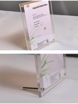 Screw Stand Clear Cadres de photos acryliques Cadres de photos acryliques à cube Bloc photo acrylique