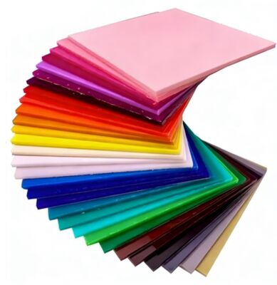 Plaque d'acrylique de couleur 20 mm Panneau d'acrylique de couleur flexible pour décoration artisanale de bricolage