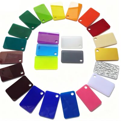 Feuille d'acrylique de couleur de 2 mm de taille standard et personnalisée