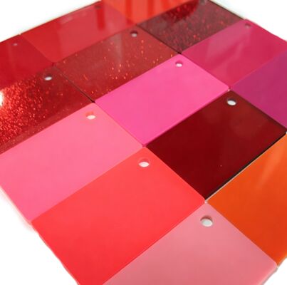 Plaque Acrylique Coulée Rouge Opaque Épaisse avec Résistance aux Chocs et aux Intempéries pour Signalisation et Décoration
