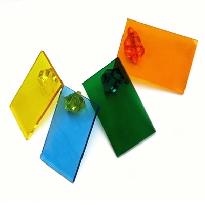 panneau de construction acrylique clair mince de feuille acrylique colorée translucide de 2 mm