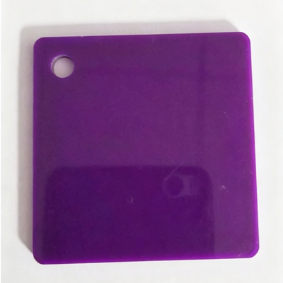 Feuille acrylique violette de 2 mm et 3 mm pour affichage du kiosque d'exposition avec transmission de lumière élevée